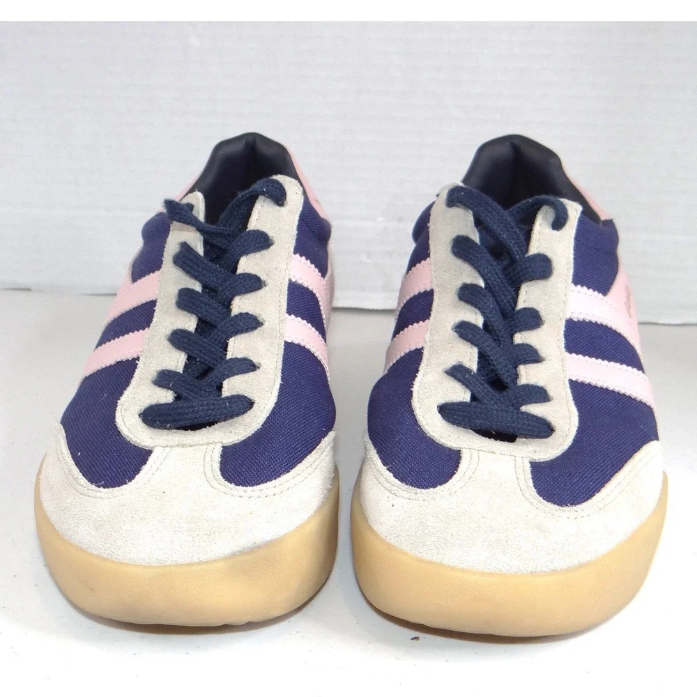 Gola Pacer Navy Pink Grey Low Top Sneakers Womens Size 9.5 Gum Sole